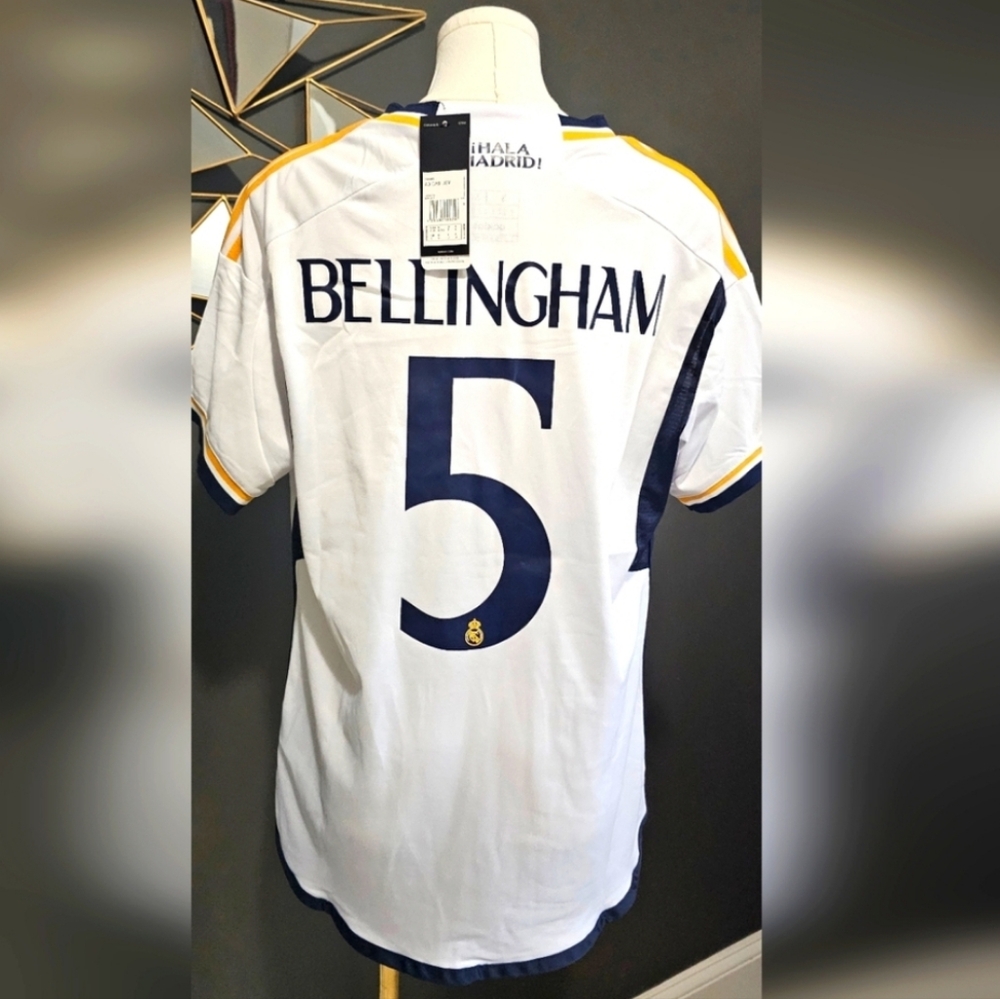NWT Official Adidas Real Madrid Bellingham Soccer Jersey - Picture 2 of 5